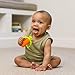 Infantino Lil’ Nibbles Textured Silicone Teether, BPA-Free Baby Teething Toy, Soft, Easy to Hold, Sensory Stimulation for Infants, Carrot