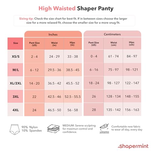 Shapermint Body Shaper Tummy Control Panty - Shapewear For Women Black thumb #1