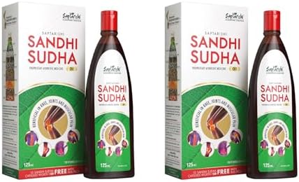 Sandhi Sudha Joint Pain Relief Oil pack of 2 (125 ML Oil+125ML Oil) Combo + 20 Sandhi Sudha Capsules free,Suitable for Men and Women Joints Pain, Knee Pain, Neck Pain, Back Pain, Shoulder Pain Muscles Pain