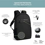 Travelon Anti-Theft Metro Backpack with RFID blocking pouch - Image 3