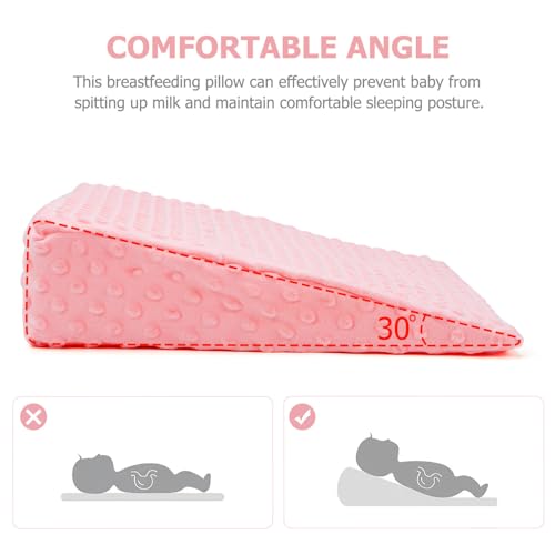 Zerodeko Travesseiro De Cunha Para Bebês Travesseiro Inclinado Para Berço Cunha Lateral Para Dormir