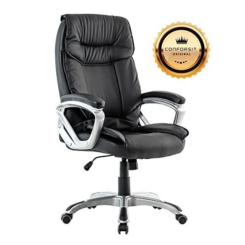 Cadeira de Escritório Presidente Viena Preta - Original Conforsit