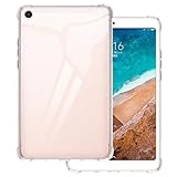 OAGELIM Hülle Kompatibel mit Xiaomi Mi Pad 4 8.0 2018, Leichtes Weiches TPU, Kratzfeste Ultra Slim Schützende Tablet Hülle, Stoßfeste Schale Schlagfest(Transparent)