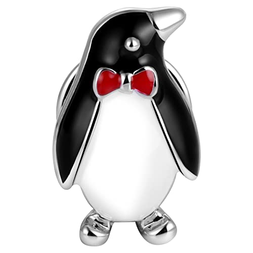 HAWSON Novelty Enamel Pins for Clothing Backpack Decoration Gift, Funny Laple Pin for Teen Boy and Girl, Metal Brooch Suit Stud (Penguin)