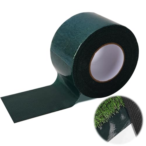 Double-Sided Artificial Turf Joining Tape Grass Seam Tape, Self-Adhesive Turf Tape for Lawn, Outdoor Carpet Jointing, Fake Grass Installation 5cm x 5m