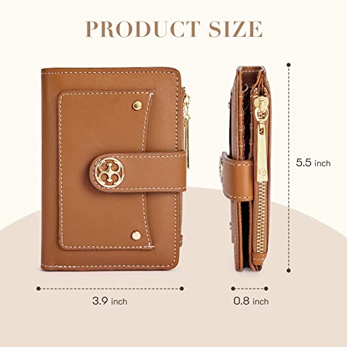 Missnine Small Wallet for Women RFID Compact Wallet Vegan Leather Bifold Ladies Wallet with Card Holder and Coin Purse2