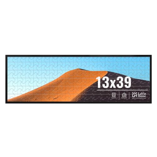 LaVie Home 13x39 Picture Frame for Wall Display 13x39 Black Picture Frame with HD Plexiglas 13 x 39 Frame 1 Pack Display Frame for Vertical or Horizontal Classic Collection