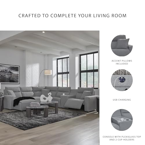 Image of Signature Design by Ashley 6-Piece Power Reclining Sectional with Chaise