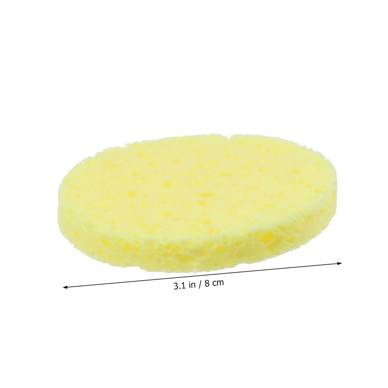 Healvian 36pezzi Spugne Naturali Spesse Per Lavaggio Viso Puff Cosmetico Per Pulizia e Rimozione Makeup Strumenti Per La Della Confezione Con Sacchetto Trasparente Opp