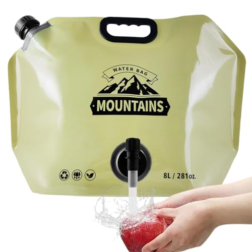 Poupangke �E�H�[�^�[�X�g���[�W �L�����v | 8L �܂肽���ݎ��E�H�[�^�[���U�[�o�[ - ���߉\�ȃ^�b�v�t���n�C�h���[�V�����o�b�O �R��h�~ �L�����v �n�C�L���O �T�C�N�����O �s�N�j�b�N �o�b�N�p�b�N ���s�p