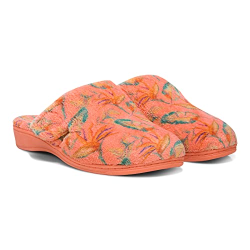 Vionic Gemma - Orthaheel Orthotic Slipper Papaya Tropical - 10 Medium #TOP1