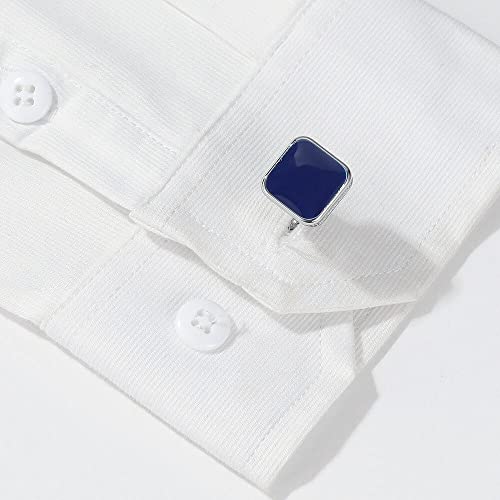 Image of S&W Wedding Cufflinks for Men Cuffs with Gift Box Business for Tuxedo Shirt