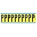 Panduit PCL200-P Vinyl Cloth "P" Black & Yellow (5 Pack)