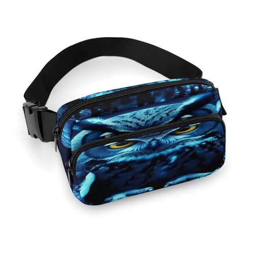 Sac banane bleu hibou idéal pour vos running et voyages