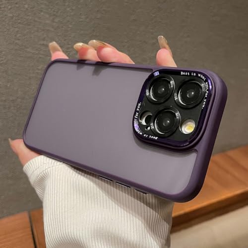 Coque iPhone 14 Pro Max antichoc violette transparente en acrylique