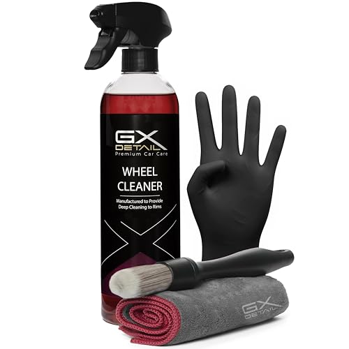 GxDetail Car Care - Limpia Llantas para Coche 500 ml. – Eliminador de Suciedad, Grasa y Ferodo – Fórmula Potente y Segura para Todo Tipo de Llantas – Brillo Profesional y Fácil Aplicación...