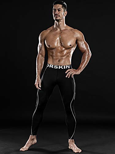 DRSKIN Men’s Compression Pants Sports Tights Baselayer Running Workout Active Leggings Yoga Dry Thermal Warm Wintergear (XL, DB01) - Thumbnail 7