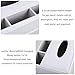KISSTAKER Multifunction PU Leather Pen Pencil Remote Control Tissue Box Cover Holder Desk Storage Box Container for Home and Office Use (White)