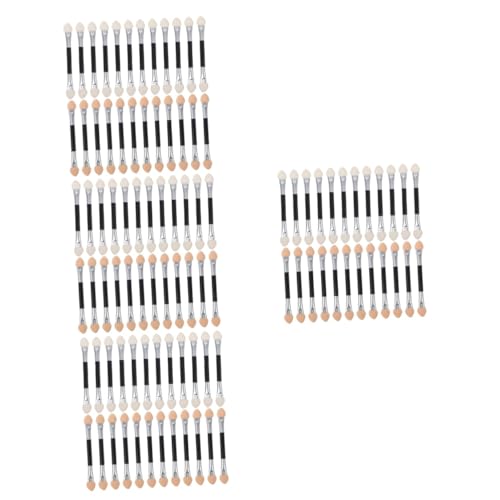 NOLITOY 4sets Double Sided Eyeshadow Applicator Set Skin-friendly Makeup Brushes for Eye Shadow 24pcs*4