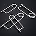 1Set Brooch Shape Steel Cotter Safety Pins Spring Pin Quick Lock Brooch Locking Fastener for Farm Lawn Garden Hitch -8Sizes (8PCS/Set, Size:3.2*80*25.6mm/0.13*3.15*1.01inch)