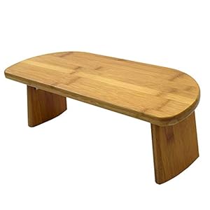 GGBOY Bamboo Ergonomic Meditation Bench, Folding Portable Design for Outdoor use & Travel, Perfect for Deeper & Longer Meditation