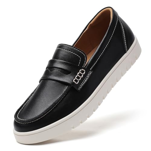 Image of QAE Loafers for Women Penny Loafers Slip On Sneakers Womens Shoes Dressy Casual Comfortable Ladies Summer Shoes