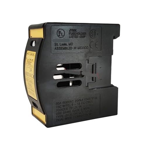 Socle à fusible JT60060 sans témoin lumineux pour protection électrique unipolaire 60A