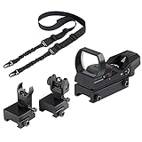 Feyachi RS-28 Reflex Sight with Flip Up Iron Sight and L46 2 Points Rifle Sling