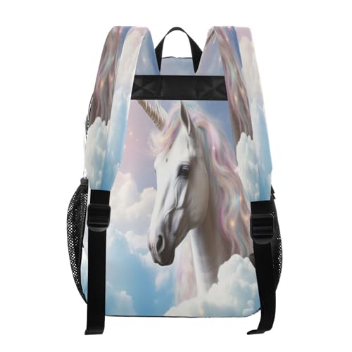 White Horse Clear Backpack - Stadium Approved Large 15.7-inch Waterproof Transparent Bag for Sports, Concerts, Work, Travel#1193