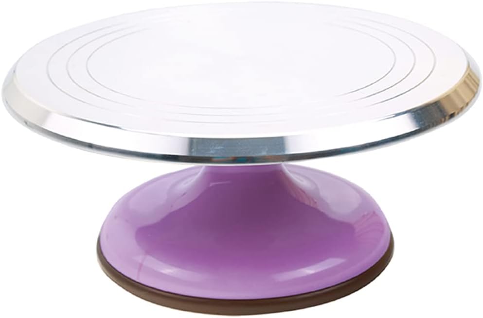 Sanneng Revolving Cake Decorating Stand (Purple)