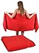 Produktbild Betz 2-TLG. Saunatuch Set Premium 100% Baumwolle 2 Stück Saunahandtücher Größe 70x200 cm (rot)