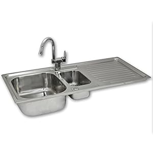 Kukoo Premium Edelstahl 1,5-Becken Spülbecken