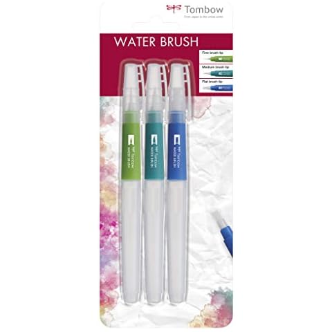 Tombow WB-3P Brush Set with Water Reservoir Cover