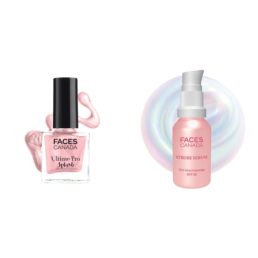 FACESCANADA Splash Glossy Finish Nail Enamel Twinkle 36 8ml & Strobe Serum Mini - 15ml-picture-31