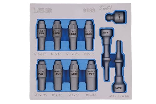 Extractor de rotulas Laser 9183 saca juntas rebeldes con kit neumatico de impacto 11pc 3