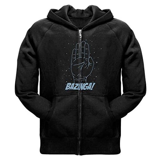 The Big Bang Theory Spock Bazinga Zip Up Sudadera con Capuchat | S