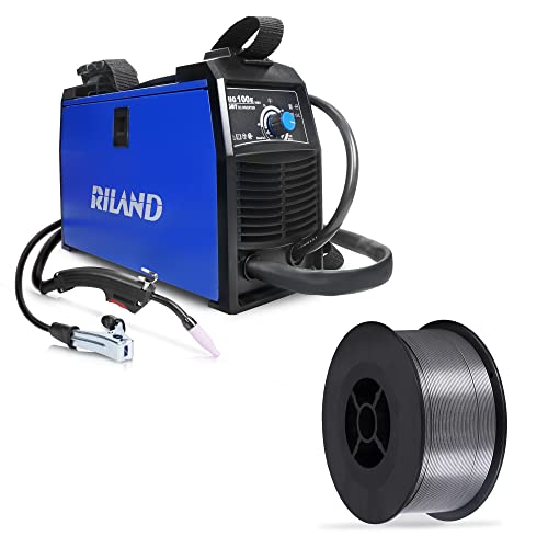 Riland Mig Welder 110V With 0.030" Flux Core Welding Wire Kit Flux Core Welder Gasless Welding Machines Wire Feed Welders Portable Mig Welder 110V 120V 130V With 030 Flux Core Welding Wire Beginners #TOP1