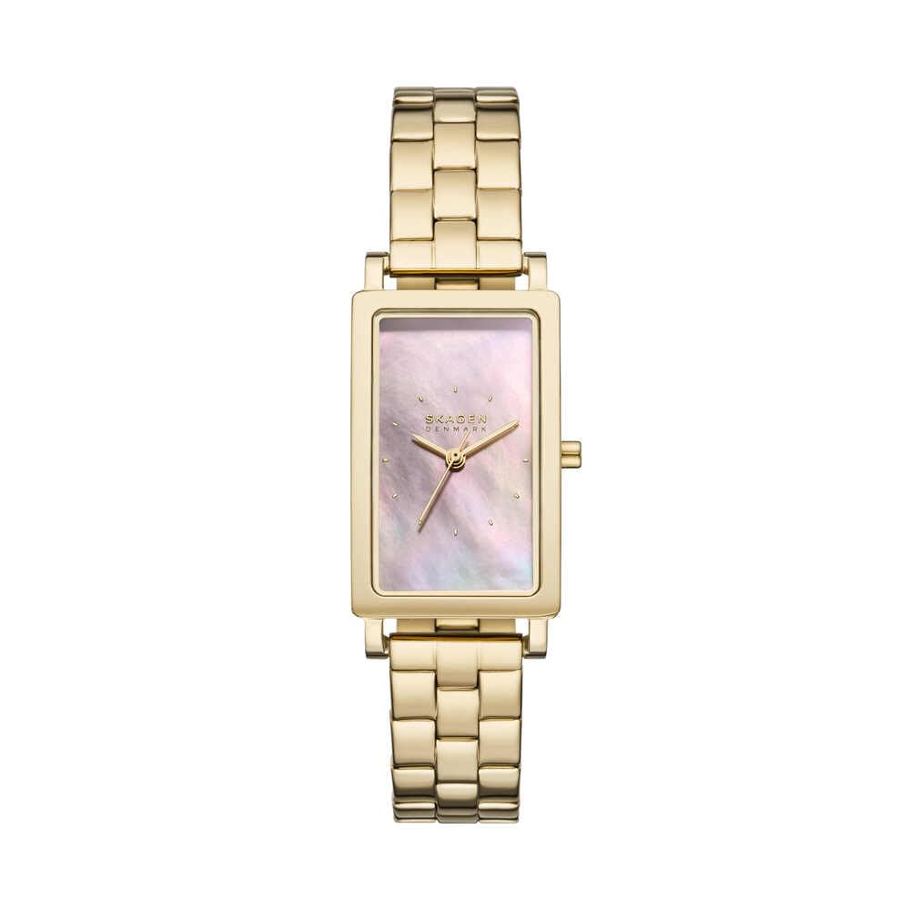 Skagen Hagen Watch for Women, Quartz Three Hand Movement with Stainless Steel or Leather Strap