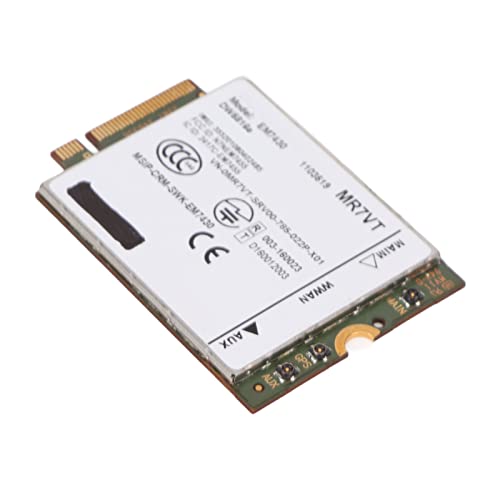 Hamwesh Tarjeta de Red 4G LTE, Interfaz M.2 de Alta Velocidad de 300 Mbps, Enrutador Plug and Play 4G LTE, Tarjeta de Red M.2 con Fácil Instalación para Latitude 7280 7290 7389 7390 7480 7490 E7470