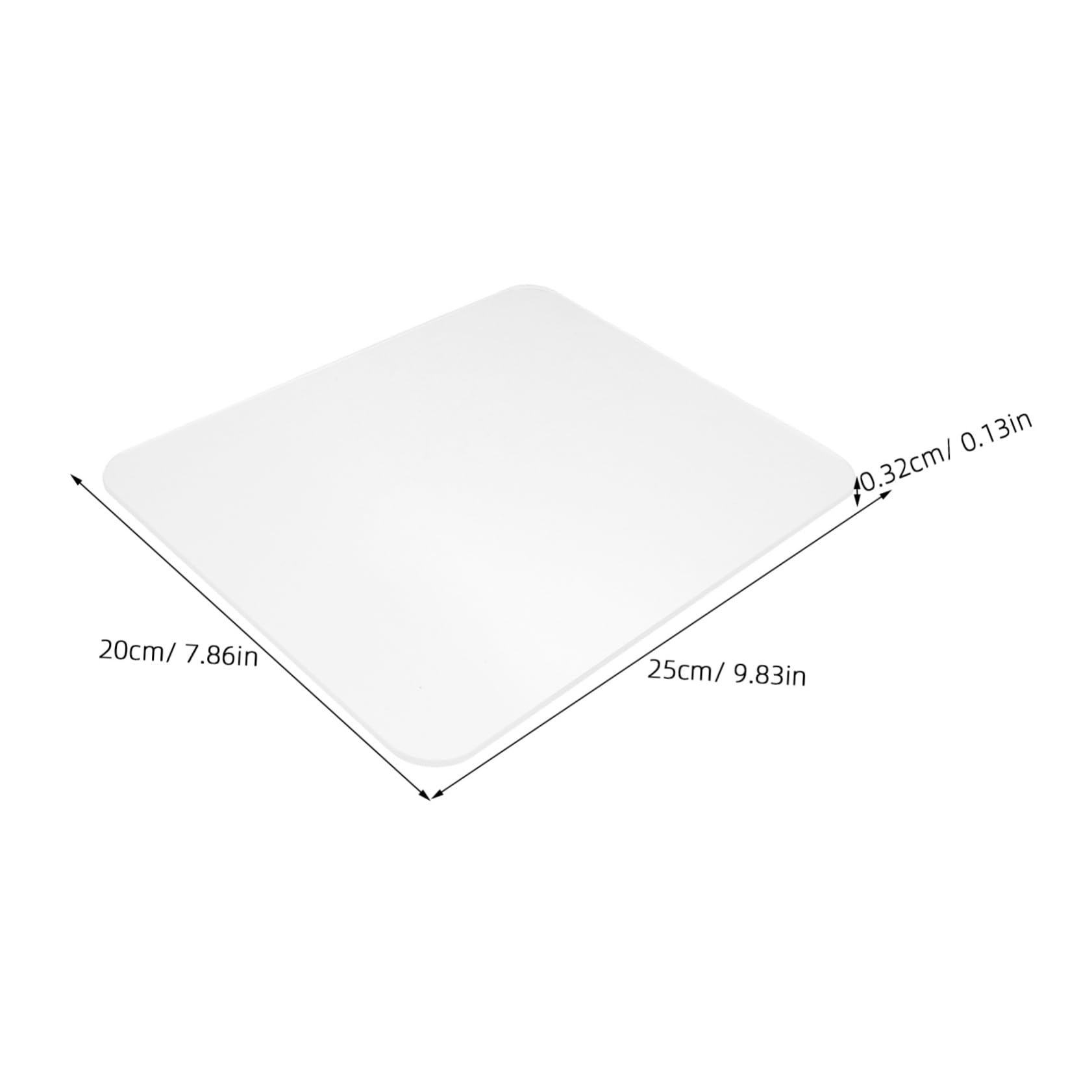 Uonlytech 2 pièces Tapis de Souris Verre Transparent Lot de Surface Lisse et pour Bureau et Gaming Facile à Entretenir pour Ordinateur Portable et PC