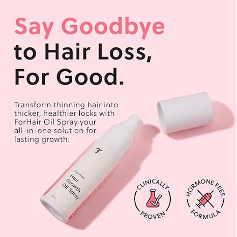 ForChics Complete Hair and Lash Growth Bundle - Hormone-Free Serum + Scalp Spray for Thinning Hair, Postpartum Hair Loss and Sparse Lashes - Natural Regrowth Kit