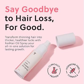 ForChics Complete Hair and Lash Growth Bundle - Hormone-Free Serum + Scalp Spray for Thinning Hair, Postpartum Hair Loss and Sparse Lashes - Natural Regrowth Kit