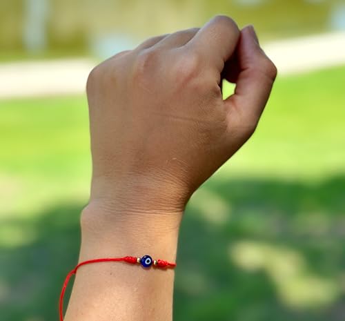 Evil Eye Bracelet – Handmade Adjustable Red String Protection Bracelet – Good Luck Tibetan Buddha Kabbalah Amulet – Red String of Fate for Women & Men – Spiritual Jewelry for Positive Energy4