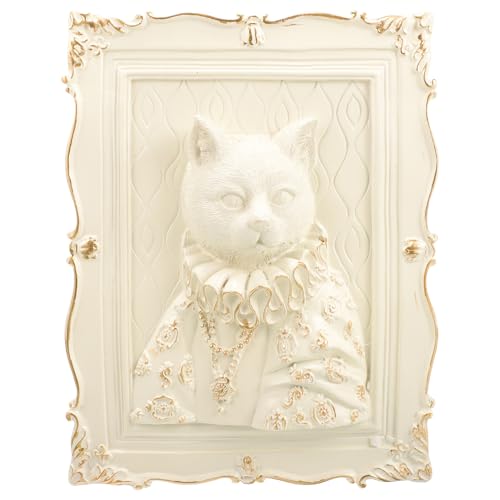 BESPORTBLE Nordic Style Resin Animal Wall Relief Decor Embossment Sculpture for Home Entrance Background Wall Ornament Detailed Enhancing Living Ambiance