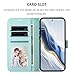 Jiajihua Flip Cover Compatible with Huawei Nova 14 5G,Compatible with Huawei Nova 14 5G 【Strap Lanyard】【Card Slot Wallet】【Phone Case】【Magnetic Clasp】 Stand Mint
