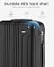 Kono 24 Inch Medium Hard Shell Suitcase ABS Lightweight Luggage(Black)