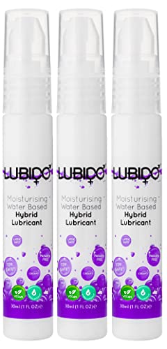 Lubido Hybrid lubricante en gel cremoso hidratante sin parabenos - 30ml (Paquete de 3)