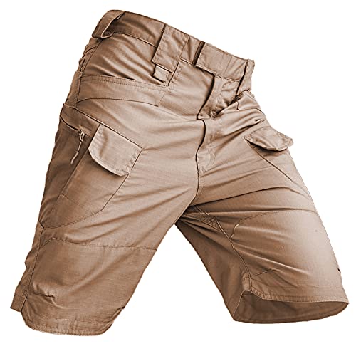 Short cargo de randonnée imperméable homme respirant avec poches zippées escalade