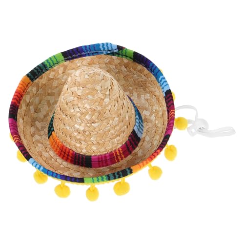 Toyvian Mini Sombrero Mexicano para Mascotas