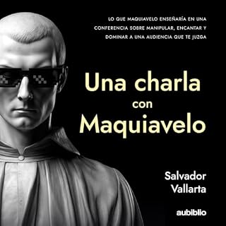 Diseño de la portada del título Una charla con Maquiavelo